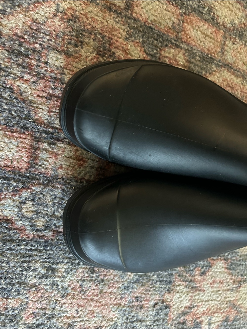 Classic Black Women’s Rain Boots with Silver Buckle - Picture 6 of 6